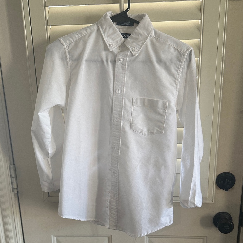 Izod Cream Long Sleeve Shirt